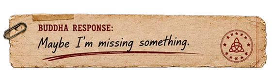 Buddha's response